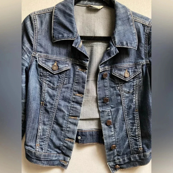 Mavi Short cropped Charlize Jean Jacket Sz  xs - Picture 5 of 13